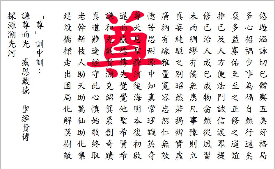 尊訓中訓