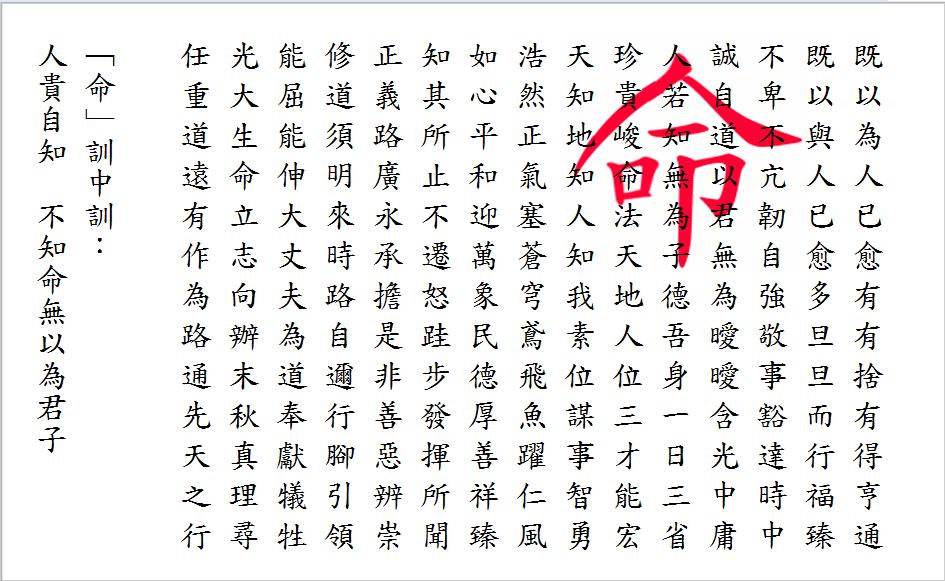 命訓中訓